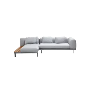 Space canapé modulaire avec méridienne et table d’appoint