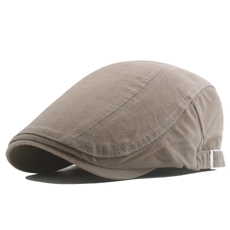 Casquette Plate en Coton Sergé pour Détectoristes – Style Gavroche Irlandais Unisexe