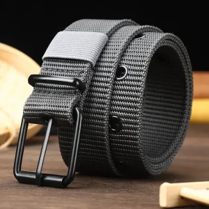 Ceinture Tactique Outdoor en Toile - Résistante et Polyvalente pour Hommes