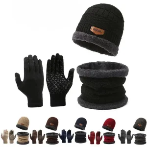 Ensemble Bonnet, Cache-cou et Gants en Cachemire Synthétique – Une Protection Hivernale Idéale pour les Détectoristes