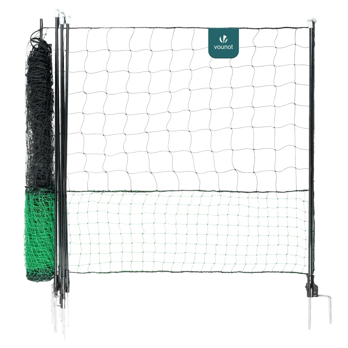 Kit cloture filet a poules PE avec piquets 12m – Image 2