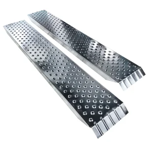 Lot de 2 rampe de chargement 160cm en acier galvanise